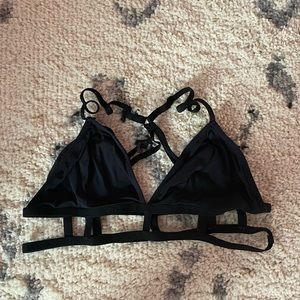 Urban outfitters black caged bralette
